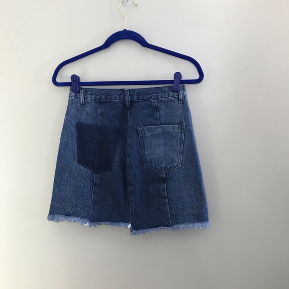 Two toned denim skirt - Picture 5 of 8